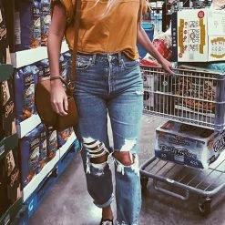 Levency Ripped Short Sleeve T Shirt New In