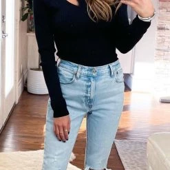 Levency Cut Out Long Sleeve T Shirt