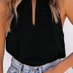 Levency Hollow Sleeveless Blouse New In