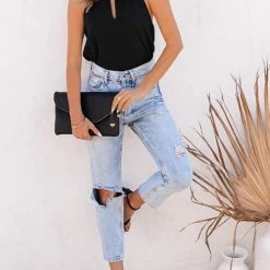 Levency Hollow Sleeveless Blouse New In