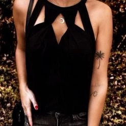 Levency Hollow Neck Sleeveless T Shirt New In