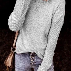 Levency New In Knot Backless Long Sleeve T Shirt