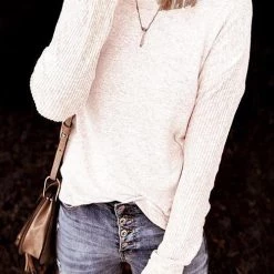 Levency New In Knot Backless Long Sleeve T Shirt