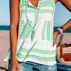 Levency Boho Print Slip Top New In