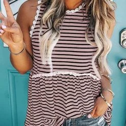 Levency Print Sleeveless T Shirt New In