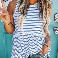 Levency Print Sleeveless T Shirt New In