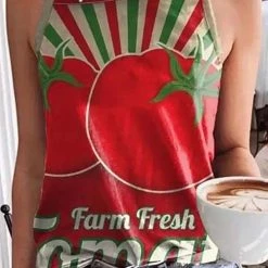 Levency Fruits Print Sleeveless T Shirt New In