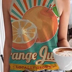 Levency Fruits Print Sleeveless T Shirt New In