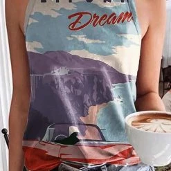 Levency Fruits Print Sleeveless T Shirt New In