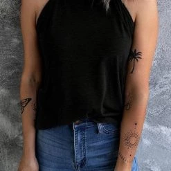 Levency New In Solid Sleeveless T Shirt