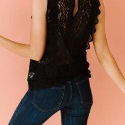 Levency Lace V Neck Blouse New In