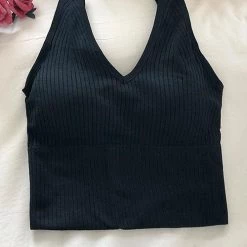 Levency Elastic Wide Strap V Neck Brami