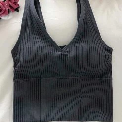 Levency Elastic Wide Strap V Neck Brami