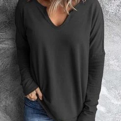 Levency Stitching V Neck Long Sleeve Sweatshirt New In 7 Levency Stitching V Neck Long Sleeve Sweatshirt New In