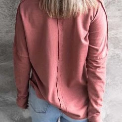 Levency Stitching V Neck Long Sleeve Sweatshirt New In 8 Levency Stitching V Neck Long Sleeve Sweatshirt New In