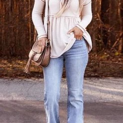 Levency New In Colorblock Long Sleeve Ruched Top