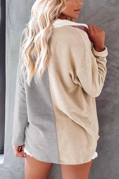 Levency Colorblock Fleece Pockets Button Shirt New In 6 Levency Colorblock Fleece Pockets Button Shirt New In