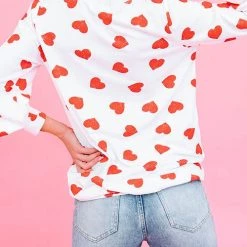 Levency First Love Heart Long Sleeve T Shirt New In