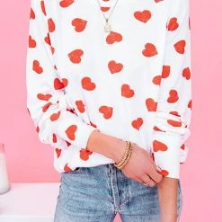 Levency First Love Heart Long Sleeve T Shirt New In