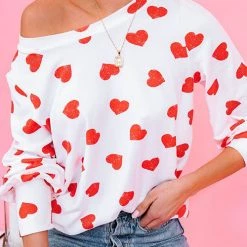 Levency First Love Heart Long Sleeve T Shirt New In