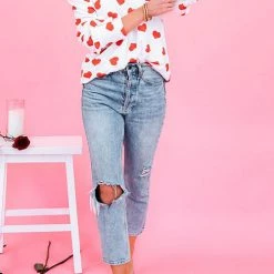 Levency First Love Heart Long Sleeve T Shirt New In