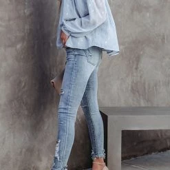 Levency Powder Dot Lurex Button Blouse New In