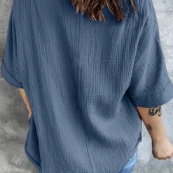 Levency Pockets V Neck Blouse New In