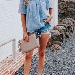 Levency Foral Textured Babydoll Blouse New In