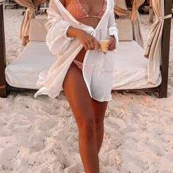 Levency New In Button Down Cover Up Shirt Dress