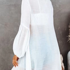 Levency New In Button Down Cover Up Shirt Dress