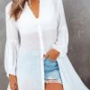 Levency New In Button Down Cover Up Shirt Dress