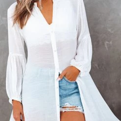 Levency New In Button Down Cover Up Shirt Dress
