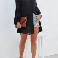 Levency New In Button Down Cover Up Shirt Dress