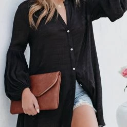 Levency New In Button Down Cover Up Shirt Dress
