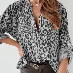 Levency Out In The Wild Leopard Blouse New In