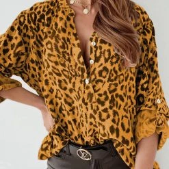 Levency Out In The Wild Leopard Blouse New In