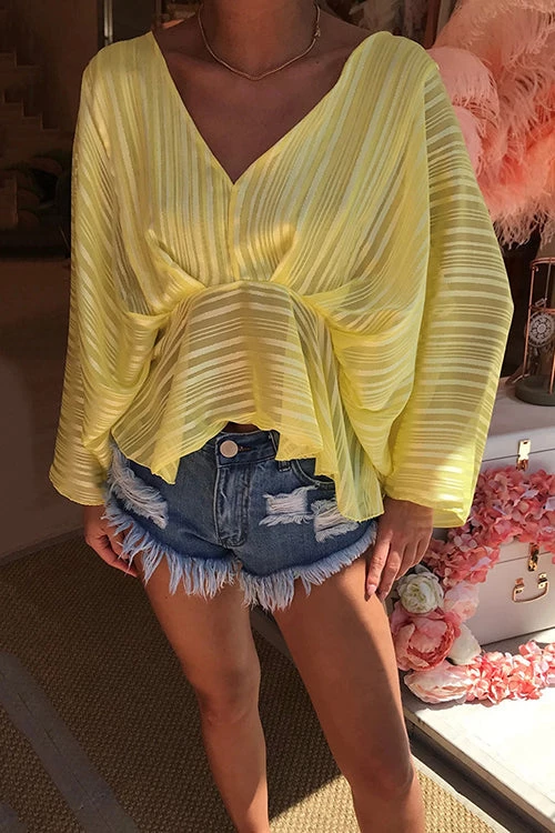 Levency Shimmer Flowy V Neck Peplum Top New In 1 Levency Shimmer Flowy V Neck Peplum Top New In