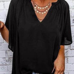Levency Oversized V Neck Blouse New In