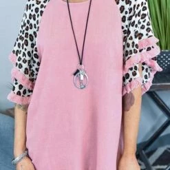 Levency Leopard Layered Sleeves Blouse New In 21 Levency Leopard Layered Sleeves Blouse New In