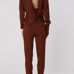 Levency Boat Neck Long Sleeve Pants Sets New In