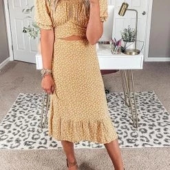 Levency New In Floral Print Crop Maxi Skirts Sets