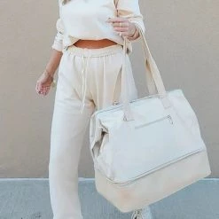 Levency New In Solid Loose Hoodie Jogger Sets