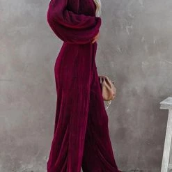 Levency New In Pleated Crop Blouse Wide Leg Pants Set