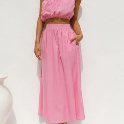 Levency New In One Shoulder Crop Maxi Skirts Set 39 Levency New In One Shoulder Crop Maxi Skirts Set