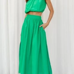 Levency New In One Shoulder Crop Maxi Skirts Set 26 Levency New In One Shoulder Crop Maxi Skirts Set