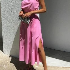 Levency New In One Shoulder Crop Maxi Skirts Set 37 Levency New In One Shoulder Crop Maxi Skirts Set