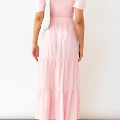 Levency Crop Layer Knot Maxi Skirts Set