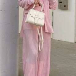Levency Pleated Oversized Shirt And Trouser Set New In