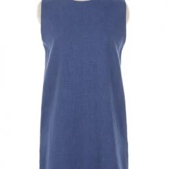 Levency New In Pockets O Neck Mini Dress