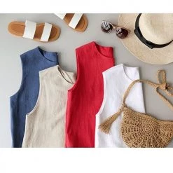 Levency New In Pockets O Neck Mini Dress